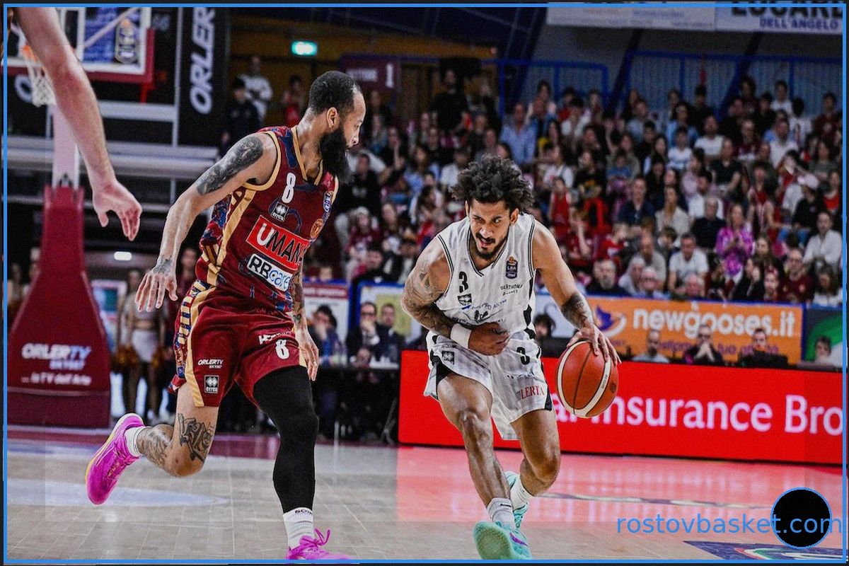 Reyer Venezia против Bertram Derthona: 4-я четверть LIVE, счет 83-70 (37-я минута)